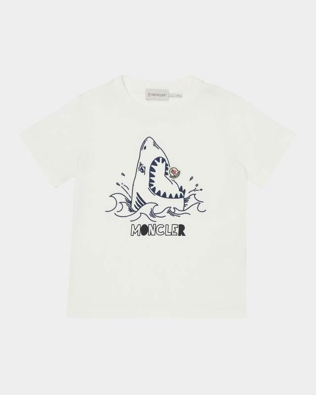 Boy's Shark Eating Logo Short-Sleeve T-Shirt, Size 12-